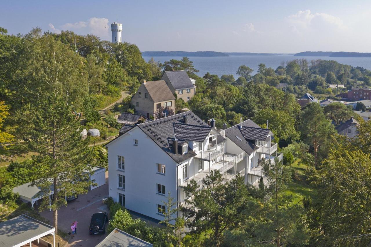 Ferienresidenz Zwei Bodden FeWo der Kleene 1 2 Balkon, etwas Meerblick Lietzow Exterior foto